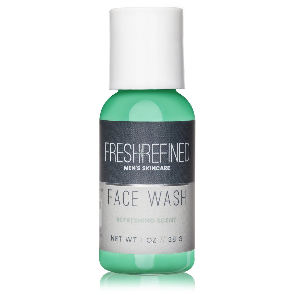 Mens Face Wash - Combo 8 oz and 1 oz